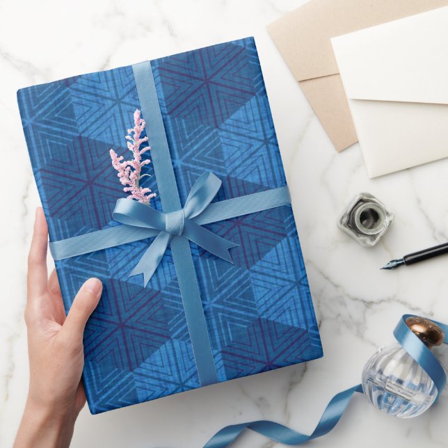 Sashiko Snowflake Patchwork Wrapping Paper (Gifting)