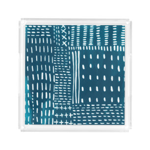 Sashiko Stitches Acrylic Tray