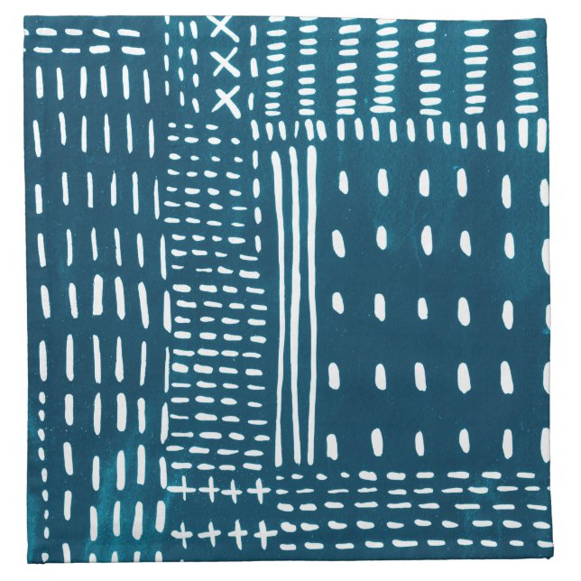 Sashiko Stitches Cloth Napkin (Front)