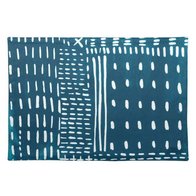 Sashiko Stitches Cloth Placemat (Front)