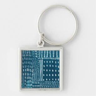 Sashiko Stitches Keychain