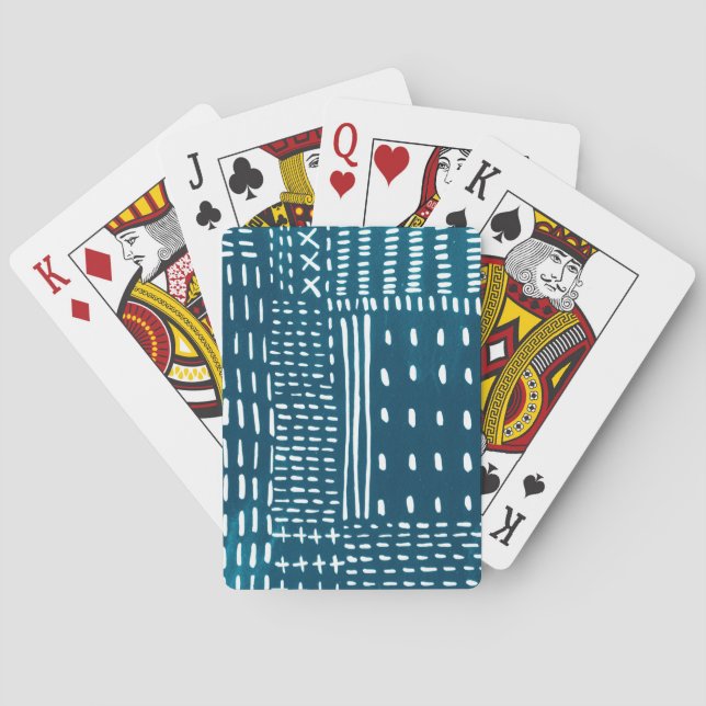 Sashiko Stitches Poker Cards (Back)