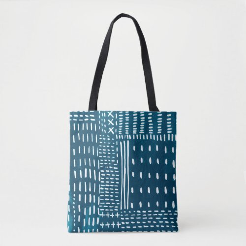 Sashiko Stitches Tote Bag