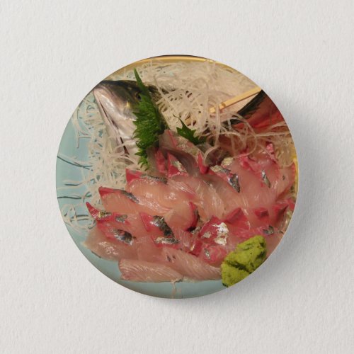 Sashimi 刺身  Japanese Food Pinback Button