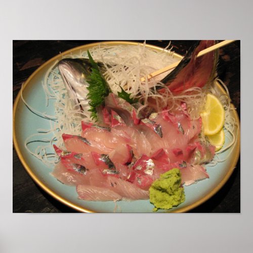 Sashimi 刺身  Japanese Food Poster