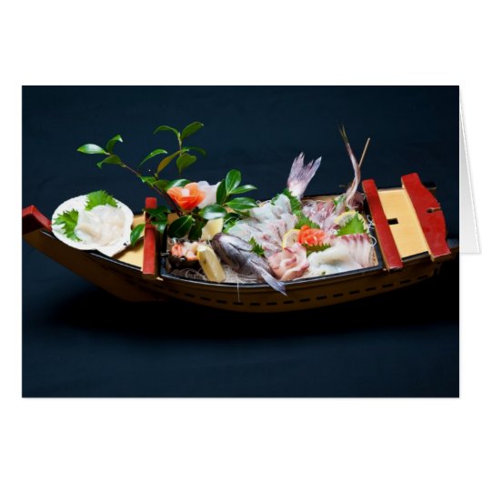 Sashimi Boat. Cards (Front Horizontal)