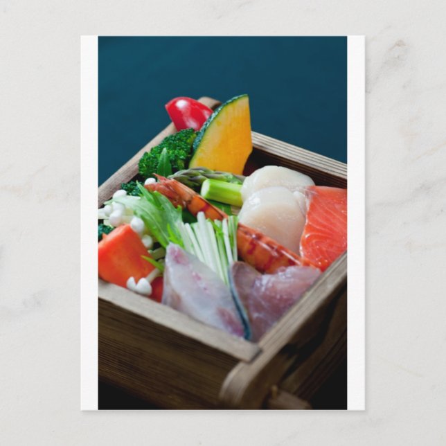 Sashimi in Japan, Japanese Cuisine Postcard (Front)