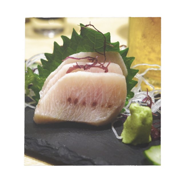 Sashimi Mekajiki Swordfish Wasabi Raw Fresh Notepad (Front)