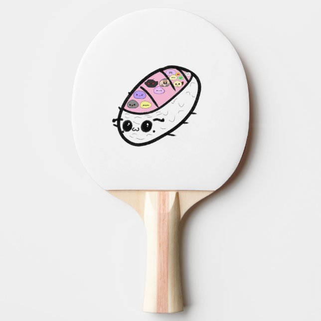 Sashimi Pill Bug Cute Funny Animal Mochis Ping Pong Paddle (Front)