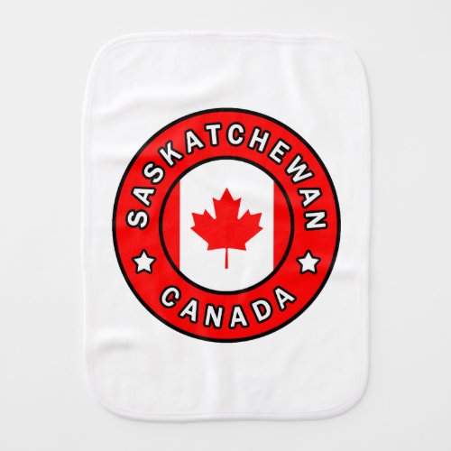 Saskatchewan Canada Burp Cloth