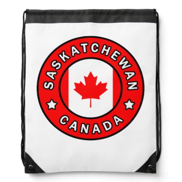 Saskatchewan Canada Drawstring Bag
