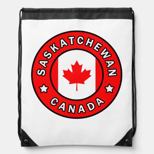 Saskatchewan Canada Drawstring Bag