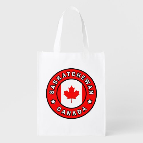 Saskatchewan Canada Grocery Bag