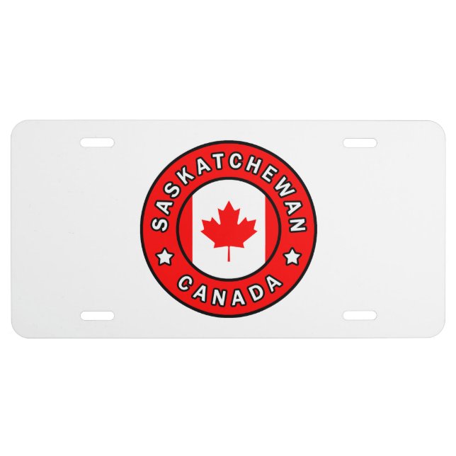Saskatchewan Canada License Plate (Front)