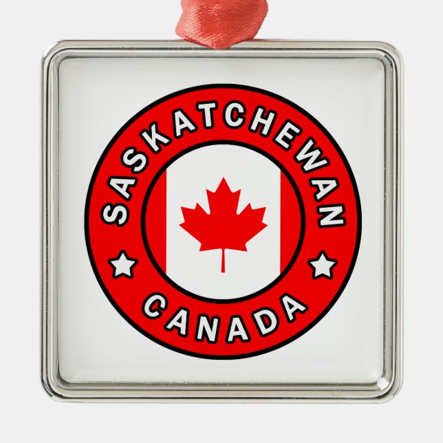 Saskatchewan Canada Metal Ornament (Front)