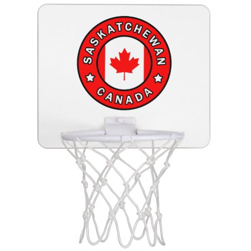 Saskatchewan Canada Mini Basketball Hoop