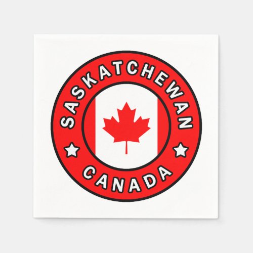 Saskatchewan Canada Paper Napkins