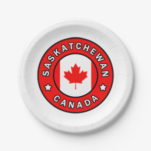 Saskatchewan Canada Paper Plates