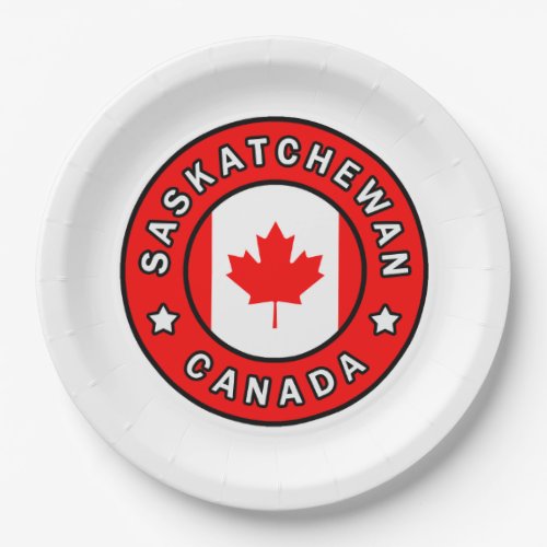 Saskatchewan Canada Paper Plates