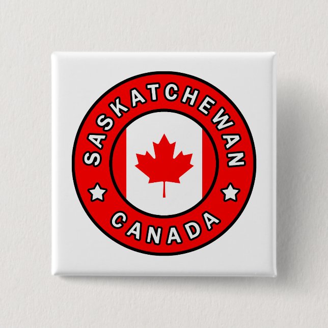 Saskatchewan Canada Pinback Button (Front)