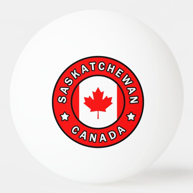 Saskatchewan Canada Ping-Pong Ball (Front)