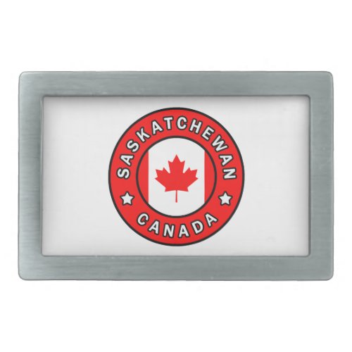 Saskatchewan Canada Rectangular Belt Buckle