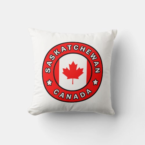 Saskatchewan Canada Throw Pillow