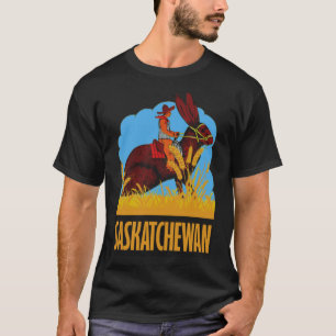 Saskatchewan Canada Vintage Travel Decal Classic T T-Shirt