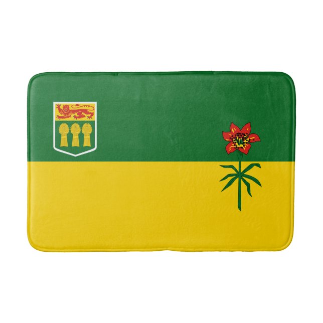 Saskatchewan Flag Bath Mat (Front)