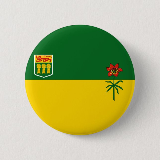 Saskatchewan Flag Button (Front)
