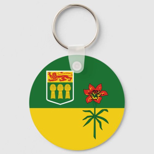 Saskatchewan Flag CANADA Keychain