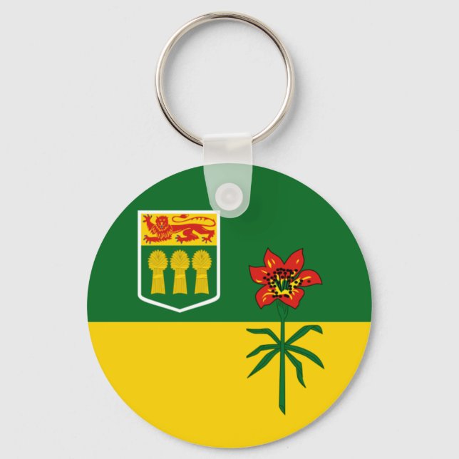 Saskatchewan Flag (CANADA) Keychain (Front)