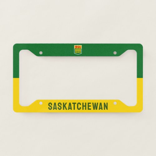 Saskatchewan Flag CANADA License Plate Frame