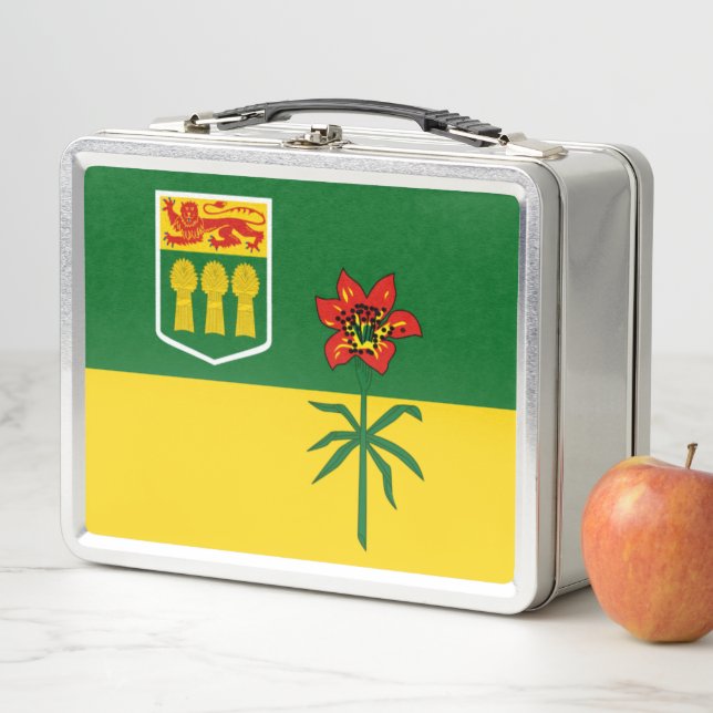Saskatchewan Flag (CANADA) Metal Lunch Box (In Situ)