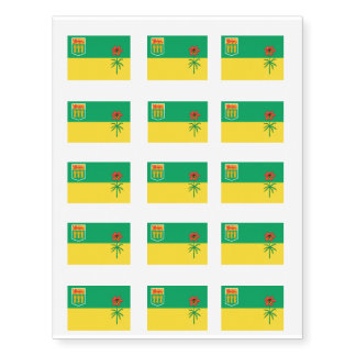 SASKATCHEWAN Flag Temporary Tattoos