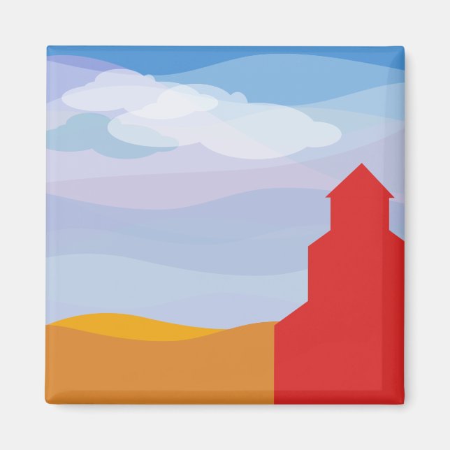 Saskatchewan Grain Elevator Magnet (Front)