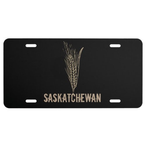 Saskatchewan Wheat License Plate