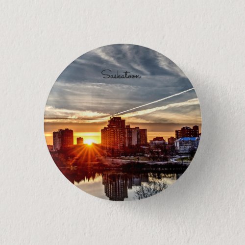 Saskatoon Sunset Button