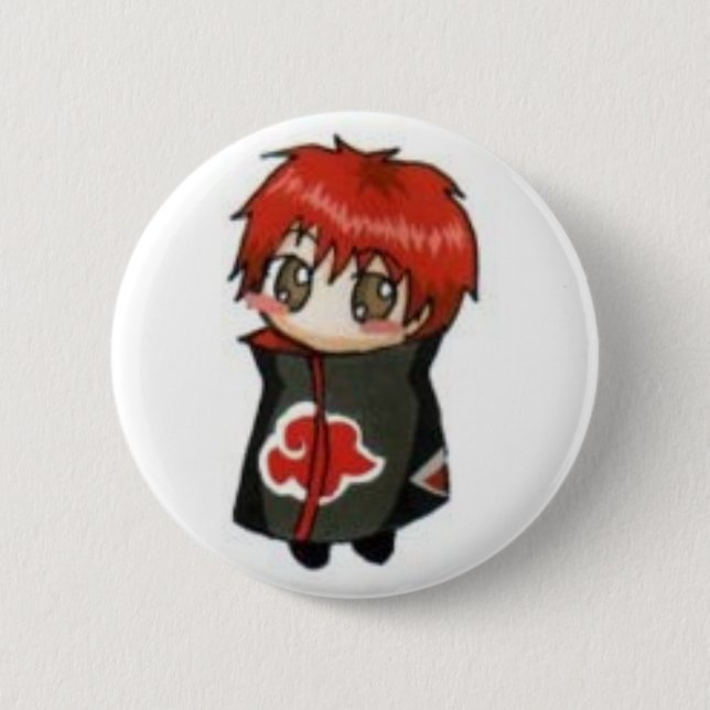 sasori anime pinback button (Front)