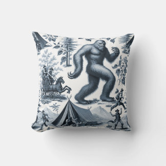 Sasquatch 2 throw pillow