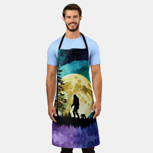 Sasquatch and Bear on the mountain Apron