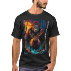 Sasquatch and Elk Moonlit Hunt
