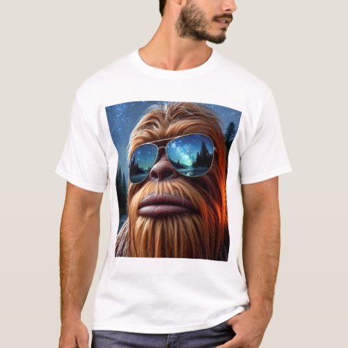 Sasquatch and Stars T_Shirt