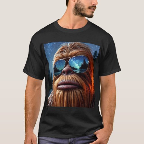 Sasquatch and Stars T_Shirt