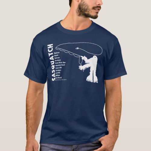 Sasquatch Angler Petroglyph T_Shirt