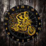 Sasquatch Approved: Aim for the Myth Dart Board<br><div class="desc">1. Introducing an extraordinary dart board that transcends the ordinary, designed for those who appreciate the fusion of sport and artistry. This striking piece features a captivating image of a gold and black sasquatch, exuding an aura of playful mischief and adventure. The vibrant colors are not just visually appealing; they...</div>
