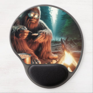 Sasquatch at the Campfire Gel Mouse Pad