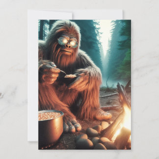 Sasquatch at the Campfire Thank You Card