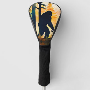 Sasquatch Autumn Landscape Sunset Golf Head Cover