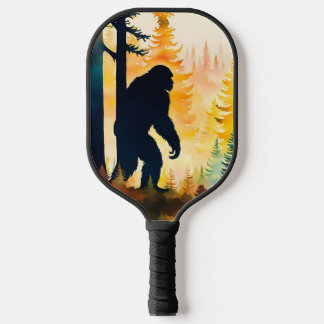 Sasquatch Autumn Landscape Sunset Pickleball Paddle